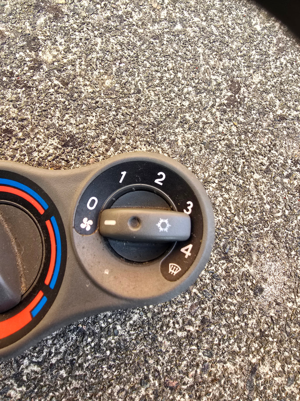 Fiat Panda 2011 Heater control Switch