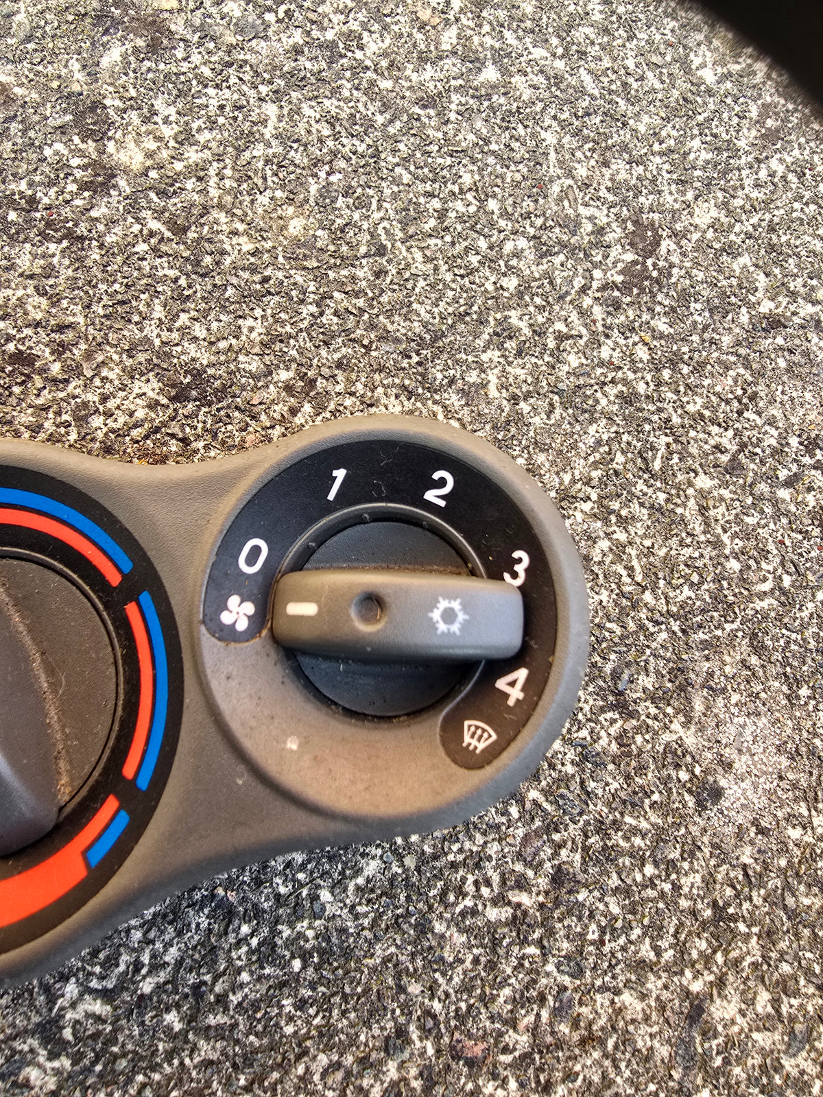 Fiat Panda 2011 Heater control Switch