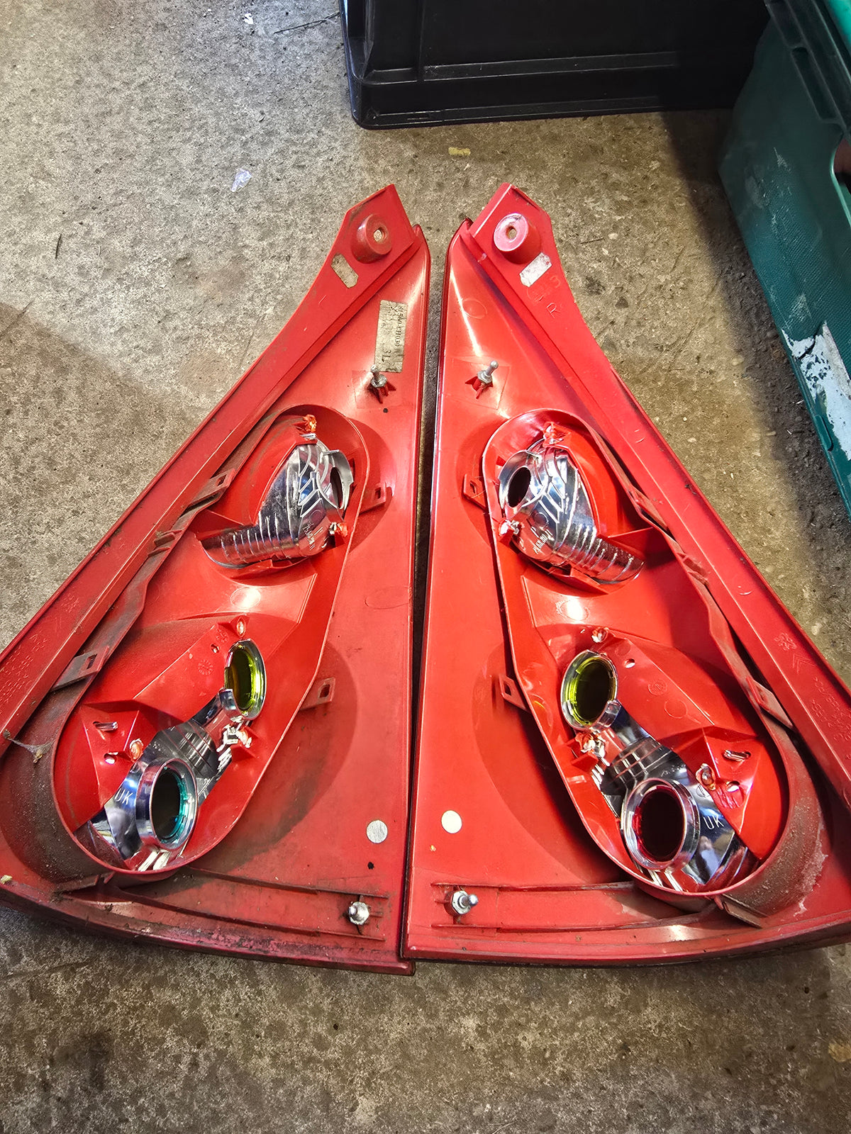 Peugeot 107 Rear Lights Pair 2010 - No Bulbs or Clusters