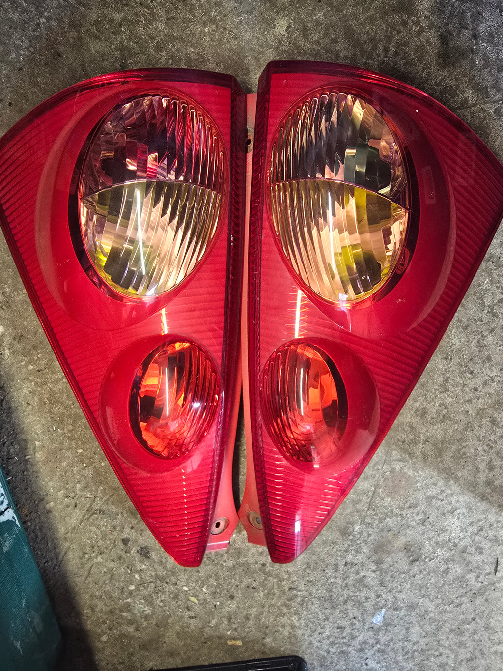 Peugeot 107 Rear Lights Pair 2010 - No Bulbs or Clusters